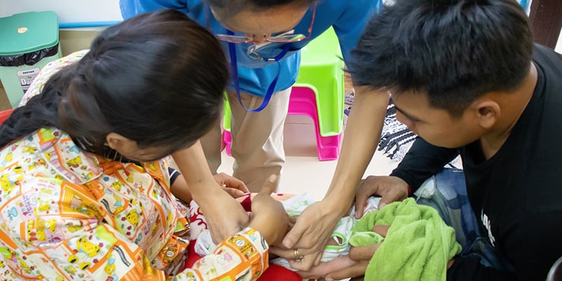 Doctor Curing Cleft