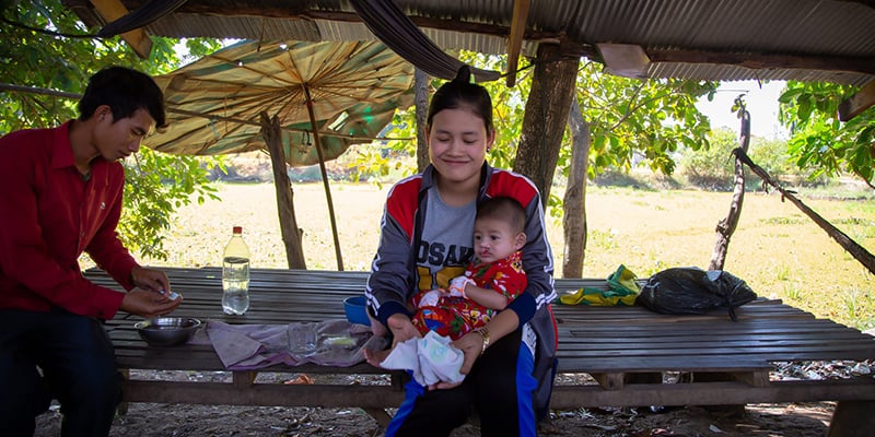 Parents Look After Baby